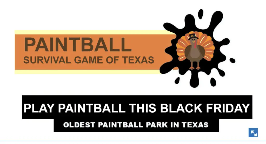 Play paintball this Black Friday!