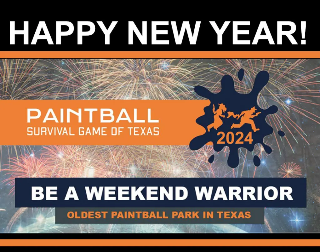 Happy New Year! Paintball 2024 Texas.